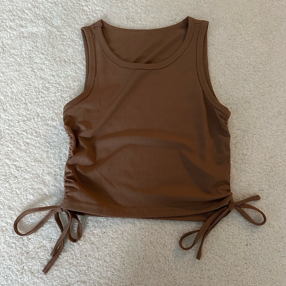 Brown tank top